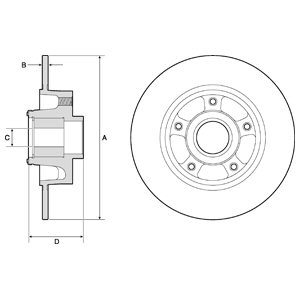 Tarcza hamulcowa DELPHI BG9137RS