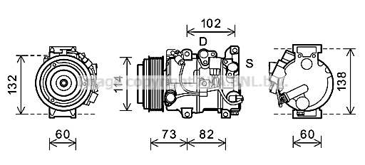 Kompresor klimatyzacji AVA QUALITY COOLING TOAK639