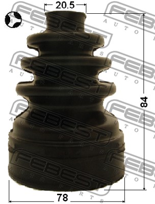 Zestaw osłon FEBEST 2715-S40T