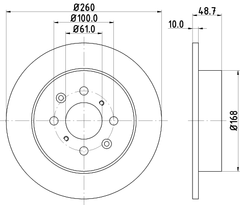 Tarcza hamulcowa HELLA 8DD 355 110-331