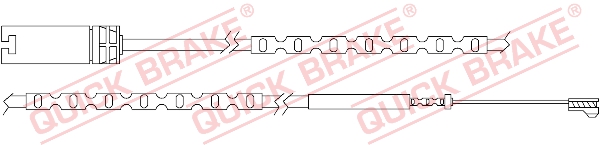 Czujnik zużycia klocków QUICK BRAKE WS 0308 A