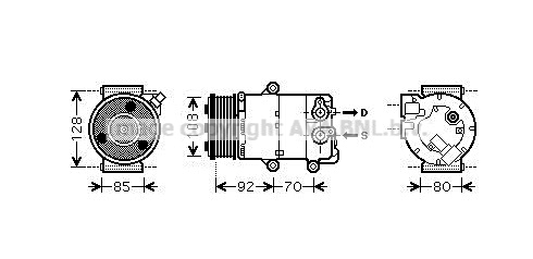 Kompresor klimatyzacji AVA QUALITY COOLING FDAK415