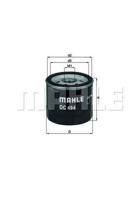 Filtr oleju KNECHT OC 494
