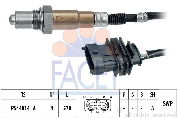 Sonda lambda FACET 10.8546