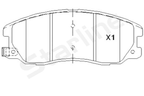 Klocki hamulcowe STARLINE BD S852P