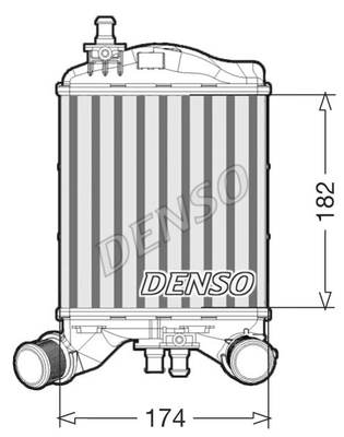 Chłodnica powietrza intercooler DENSO DIT09112