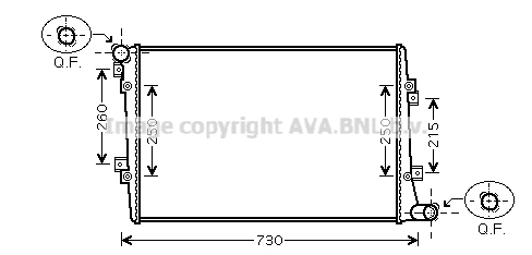 Chłodnica AVA QUALITY COOLING VNA2255