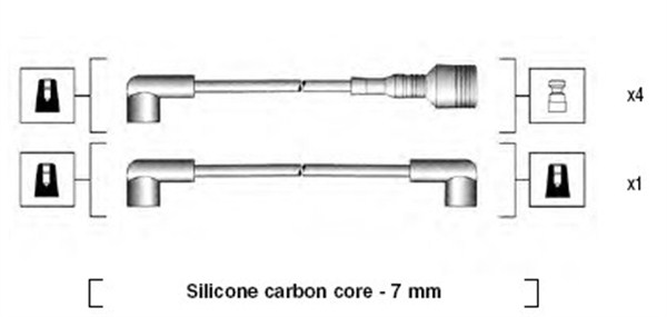 Przewody zapłonowe MAGNETI MARELLI 941044120502