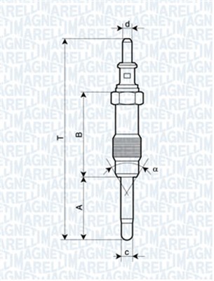 Świeca żarowa MAGNETI MARELLI 062900046304