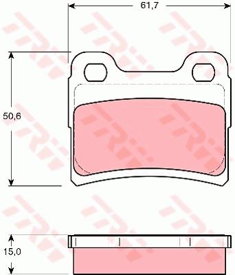 Klocki hamulcowe TRW GDB1639