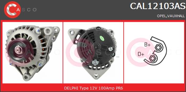 Alternator CASCO CAL12103AS