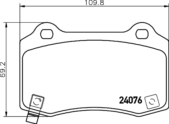 Klocki hamulcowe HELLA 8DB 355 014-211