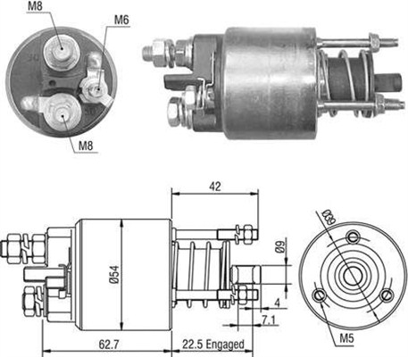 Elektromagnes rozrusznika MAGNETI MARELLI 940113050491