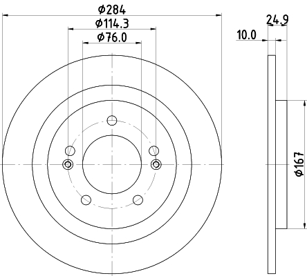 Tarcza hamulcowa HELLA PAGID 8DD 355 118-231