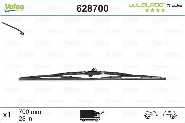 Pióro wycieraczki VALEO 628700