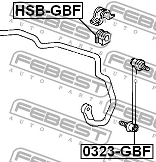 Łącznik stabilizatora FEBEST 0323-GBF
