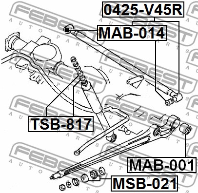 Tuleja wahacza FEBEST MSB-021