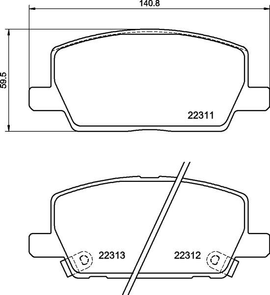 Klocki hamulcowe BREMBO P 07 012