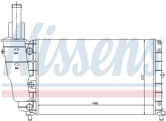 Chłodnica NISSENS 61857