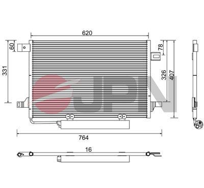 Skraplacz klimatyzacji JPN 60C9105-JPN