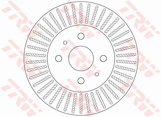 Tarcza hamulcowa TRW DF6407