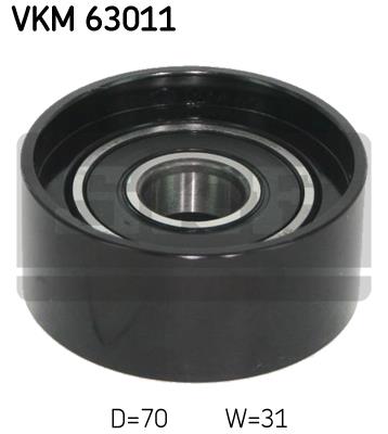 Rolka prowadząca paska osprzętu SKF VKM 63011