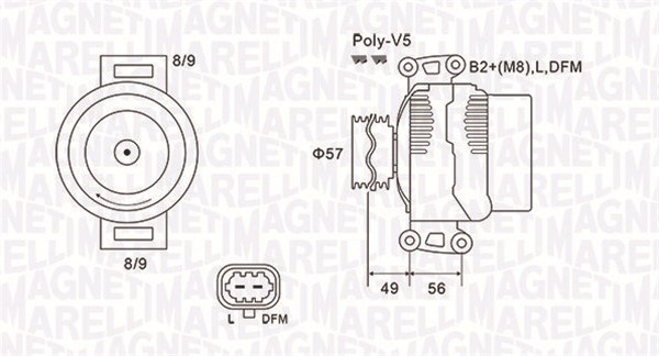 Alternator MAGNETI MARELLI 063731740010