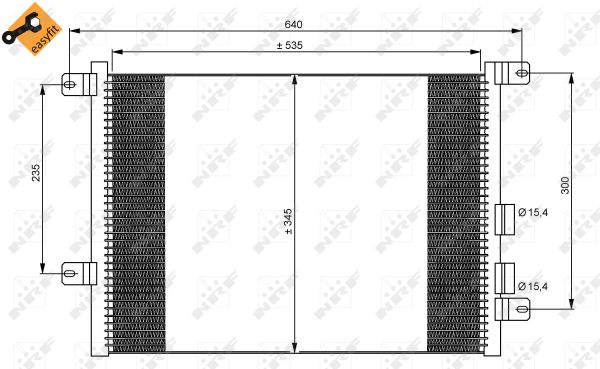 Skraplacz klimatyzacji NRF 35590