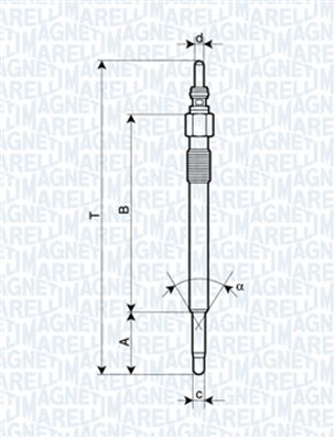 Świeca żarowa MAGNETI MARELLI 062900050304