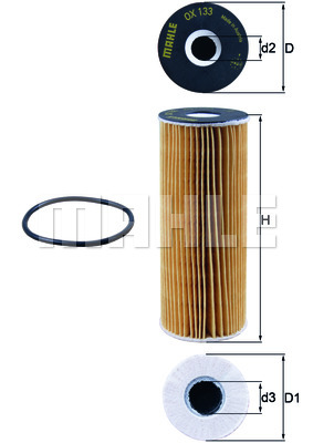 Filtr oleju KNECHT OX 133D