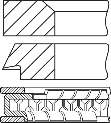 Pierścienie tłokowe GOETZE ENGINE 08-451600-00