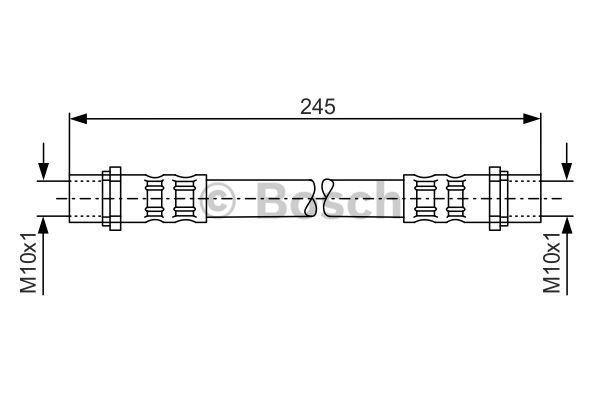 Przewód hamulcowy elastyczny BOSCH 1 987 476 904
