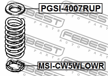 Sprężyna talerzowa FEBEST PGSI-4007RUP