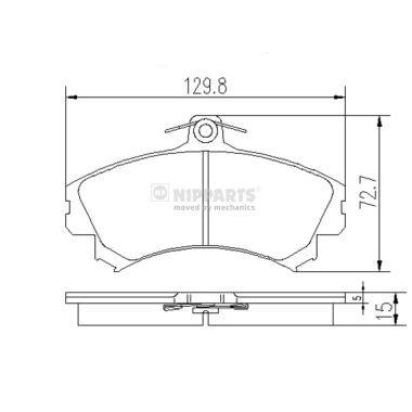 Klocki hamulcowe NIPPARTS J3605036
