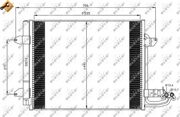 Skraplacz klimatyzacji NRF 35521