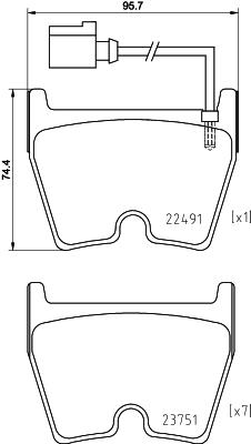 Klocki hamulcowe BREMBO P 85 152X