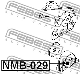 Poduszka silnika FEBEST NMB-029