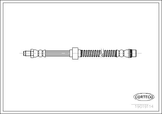 Przewód hamulcowy elastyczny CORTECO 19019114