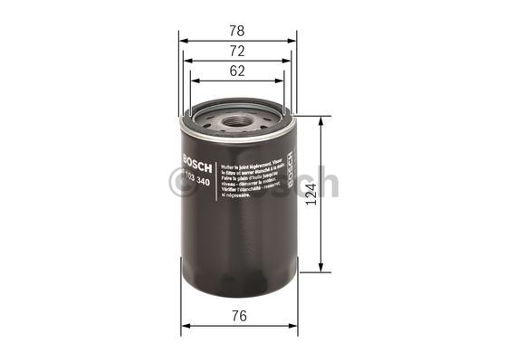 Filtr oleju BOSCH 0 451 103 340