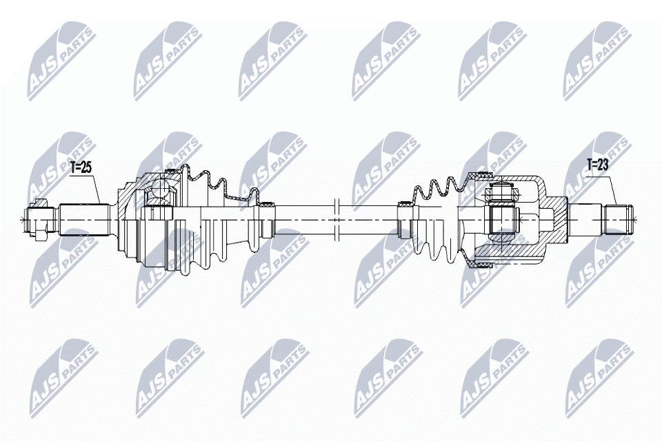 Wał napędowy NTY NPW-FR-167