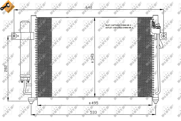 Skraplacz klimatyzacji NRF 35475