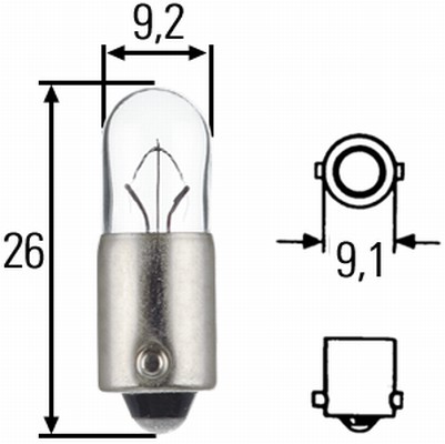 Żarówka oświetlenia wnętrza HELLA 8GP 002 067-061