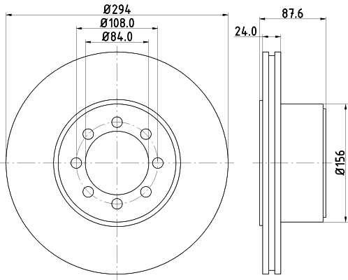 Tarcza hamulcowa HELLA 8DD 355 117-481