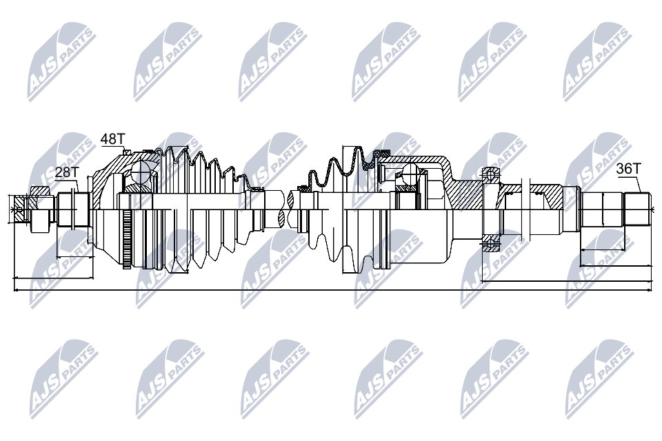 Filtr sadzy / filtr cząstek stałych, układ wydechowy NTY DPF-PE-007