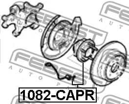 Piasta koła FEBEST 1082-CAPR