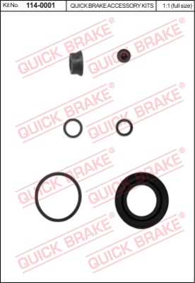 Zestaw naprawczy zacisku hamulcowego QUICK BRAKE 114-0001
