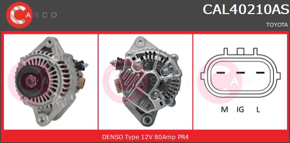 Alternator CASCO CAL40210AS