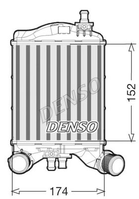Chłodnica powietrza intercooler DENSO DIT09111
