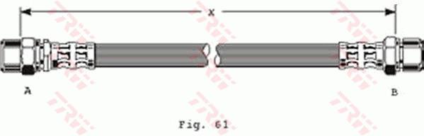 Przewód hamulcowy elastyczny TRW PHA228