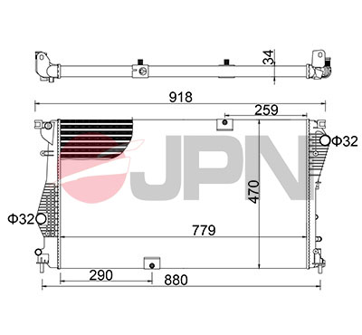 Chłodnica JPN 60C9047-JPN